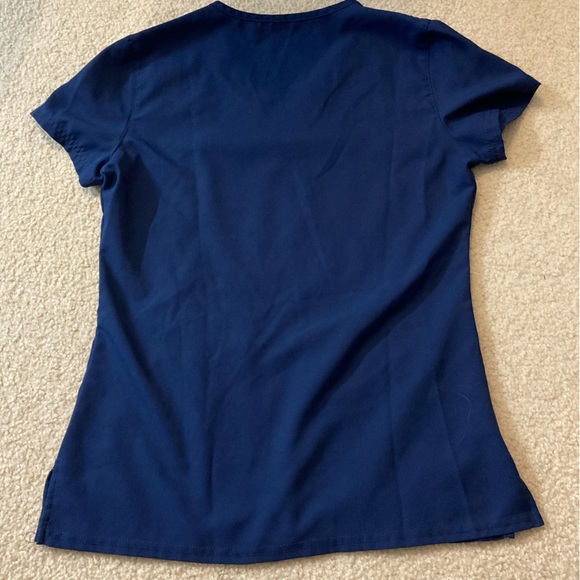 Med Couture Navy Scrub Top - Picture 4 of 4